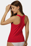 Soie Cotton Elastane Camisole - Red Star Aop — thumbnail 2